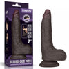 7'' Sliding Skin Pro II Dual Layer Silicone Dong Black