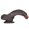 7'' Sliding Skin Pro II Dual Layer Silicone Dong Black