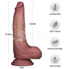 7'' Sliding Skin Pro II Dual Layer Silicone Dong