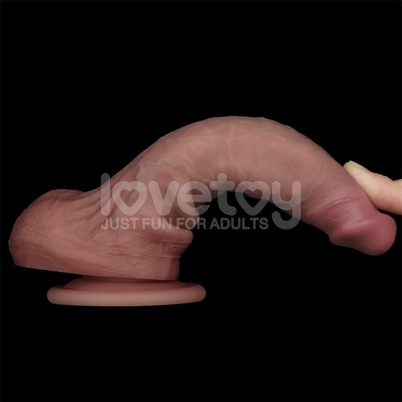 7'' Sliding Skin Pro II Dual Layer Silicone Dong