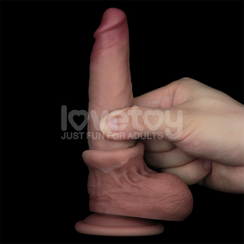 7'' Sliding Skin Pro II Dual Layer Silicone Dong
