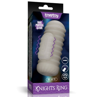 Knights Ring Duo Vibrating Sleeve-Wavy