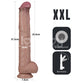 14.5'' Dual Layered Bendable Silicone Cock XXL(Flesh)