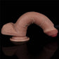 The 8 inches dual layered silicone cock is very flexible