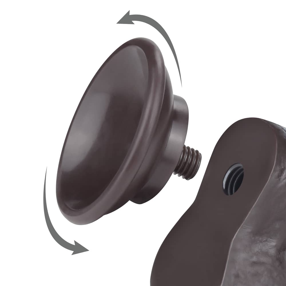 The removable suction cup of the 8 inches sliding skin black dong 