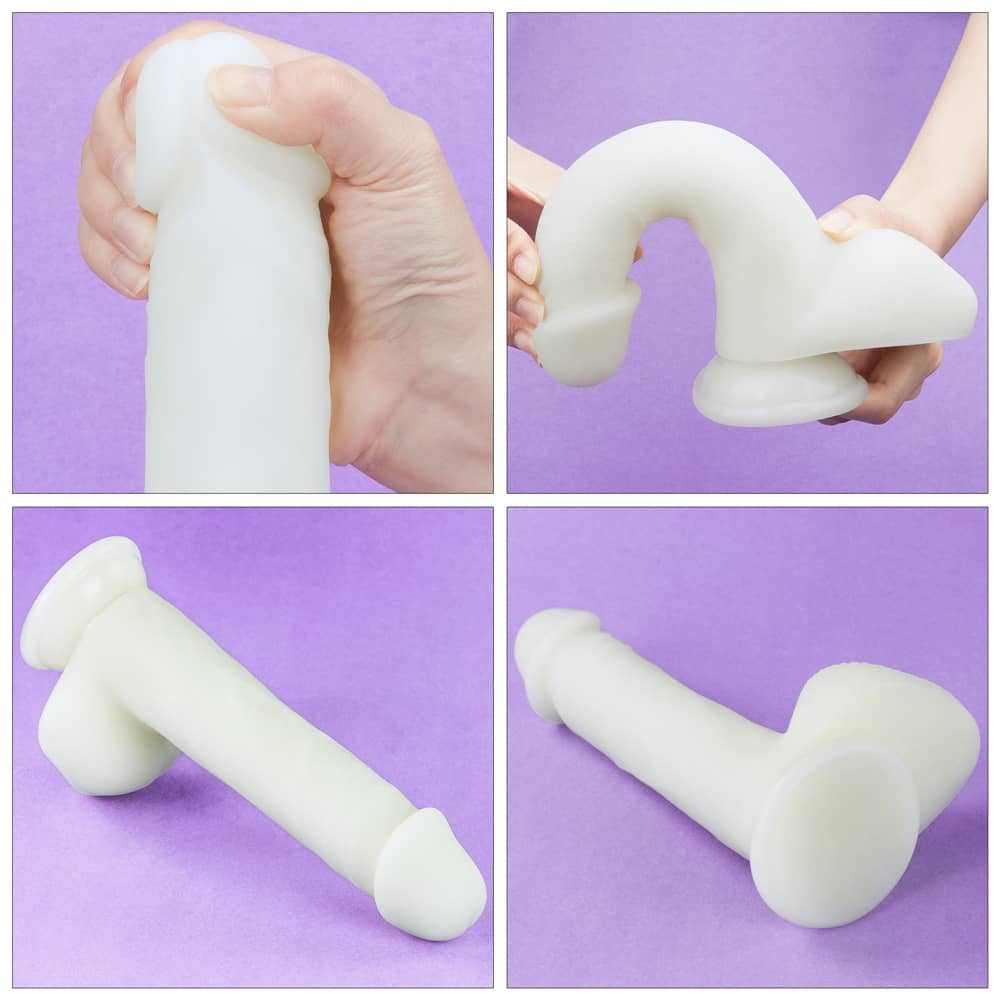 The details of the 8 inches lumino play silicone dildo
