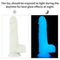 The 8 inhces lumino play silicone dildo should be exposed to light during the daytime for best glow effectis at night