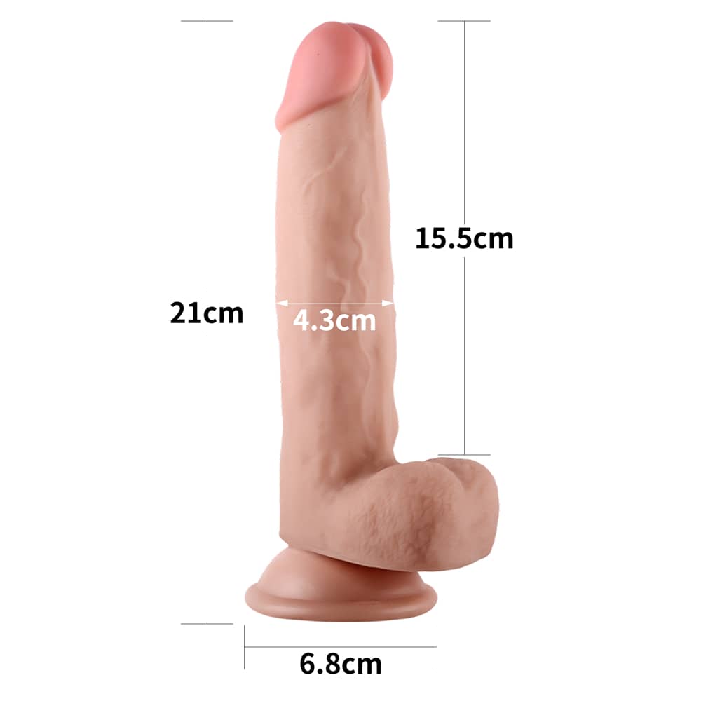The size of the 8 sliding skin dual layer dong