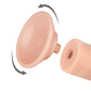 The removable suction cup of the 8 inches sliding skin dual layer flesh dong