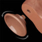 8.5'' Sliding Skin Dual Density Dildo Brown