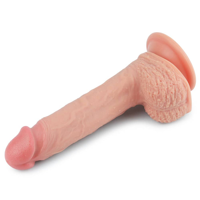 Small Dildo | 8.5'' Dual Density Platinum Silicone Cock Flesh Dildo