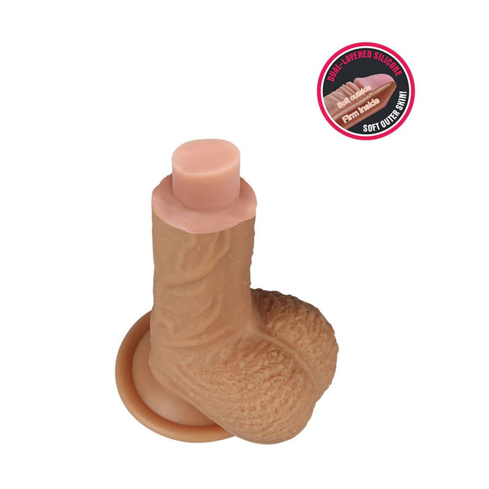 Small Dildo | 8.5'' Dual Density Platinum Silicone Cock Flesh Dildo