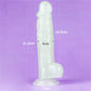 The size of the 8.5 inhces lumino play dildo