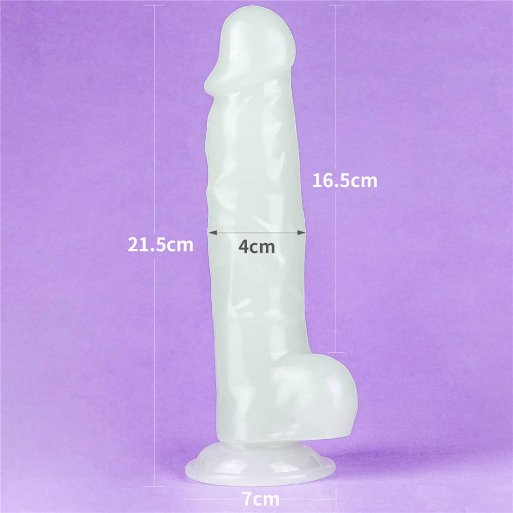 The size of the 8.5 inhces lumino play dildo