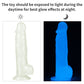 The 8.5 inhces lumino play dildo should be exposed to light during the daytime for best glow effectis at night