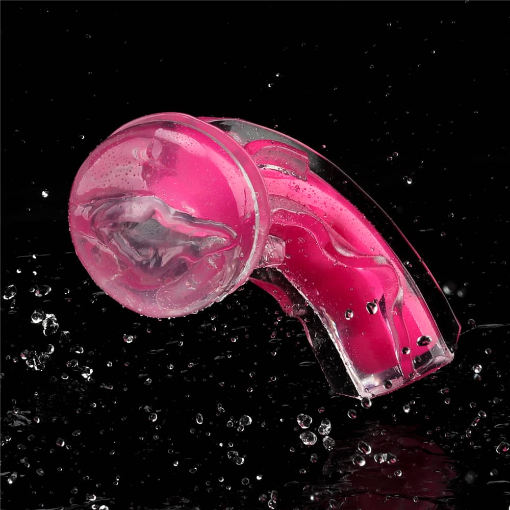 The 8.5 inches pink glow lumino play masturbator ismade from TPE materials that can be safely used
