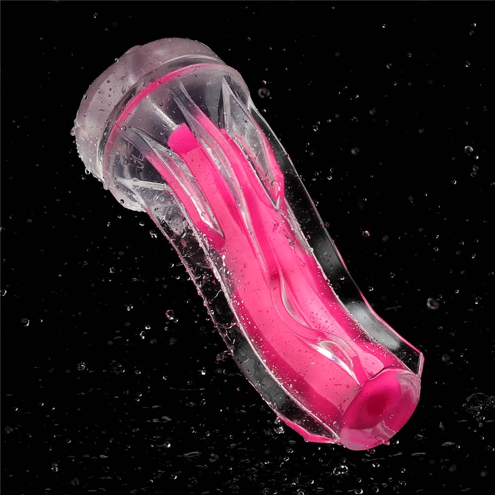The 8.5 inches pink glow lumino play masturbator is ultra soft