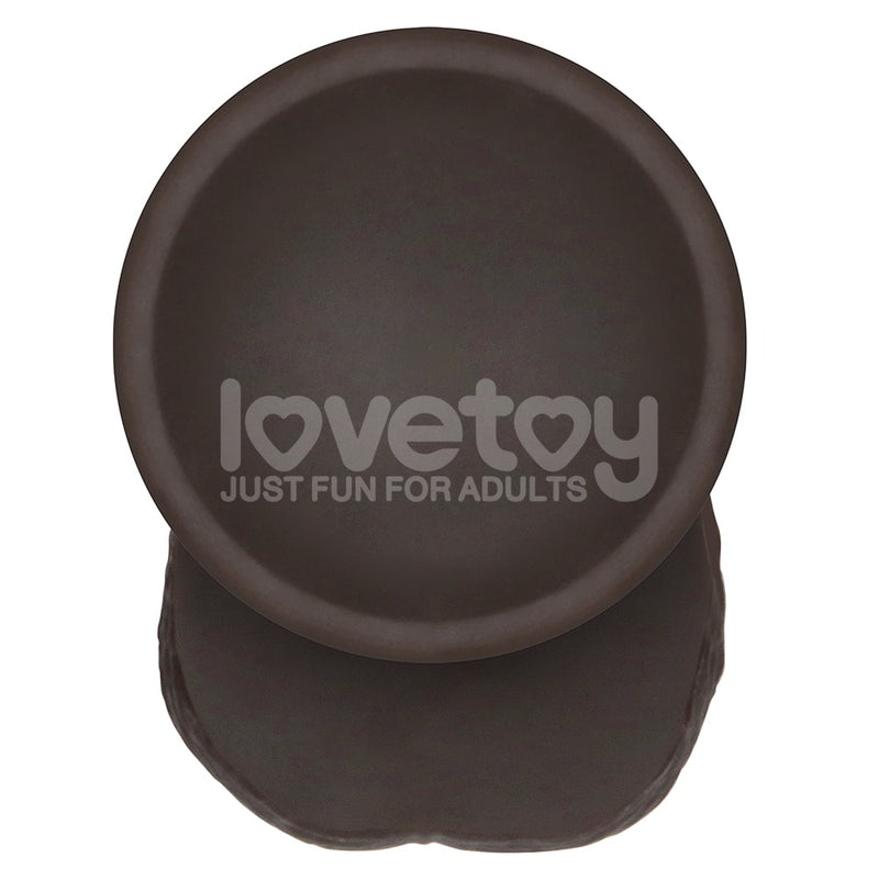 8.5'' Sliding Skin Pro II Dual Layer Silicone Dong Black