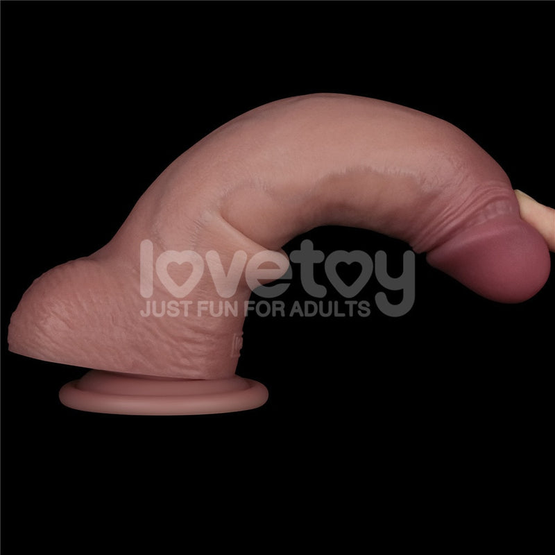 8.5" Vibrating Sliding Skin Pro II Silicone Dong