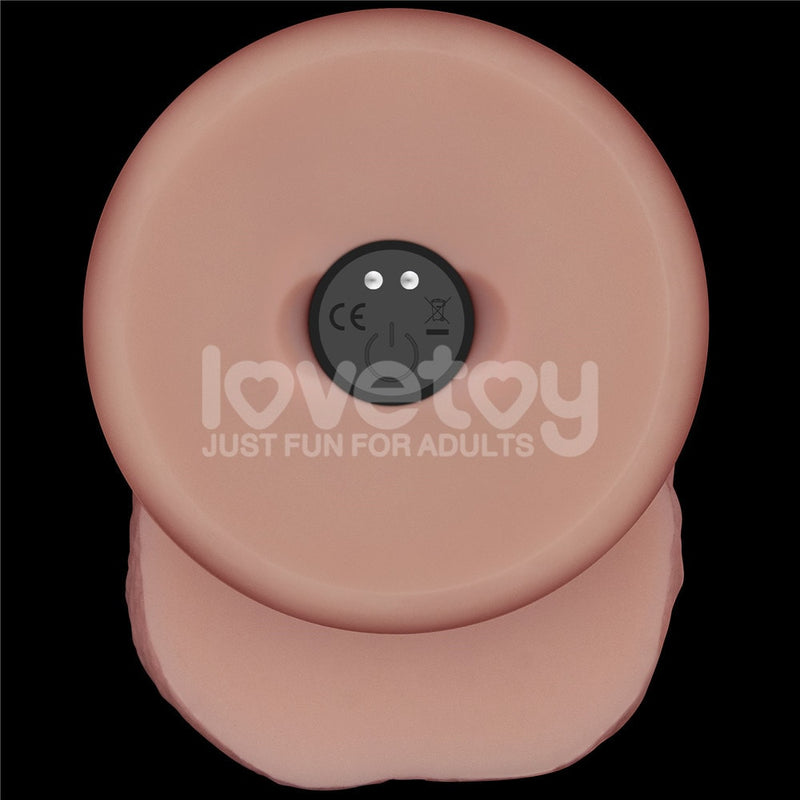 8.5" Vibrating Sliding Skin Pro II Silicone Dong