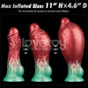 8'' Dual Density Silicone Inflatable Dildo