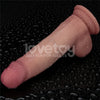 8" Vibrating Sliding Skin Pro II Silicone Dong