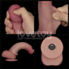 8" Vibrating Sliding Skin Pro II Silicone Dong