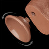 9'' Sliding Skin Dual Density Dildo Brown