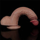 The 9 inches dual layered silicone cock is very flexible and soft