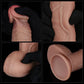 The details show the realistic of the 9 inches dual layered silicone cock