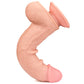 The 9 inches sliding skin realistic dildo bends ultra softly