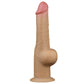 The 9.5 inches g spot realistic anal dildo is upright