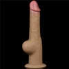 The 9.5 inches g spot realistic anal dildo with grip handle stands upright