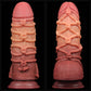 The front and back of the 9.5 inches silicone realistic rope dildo
