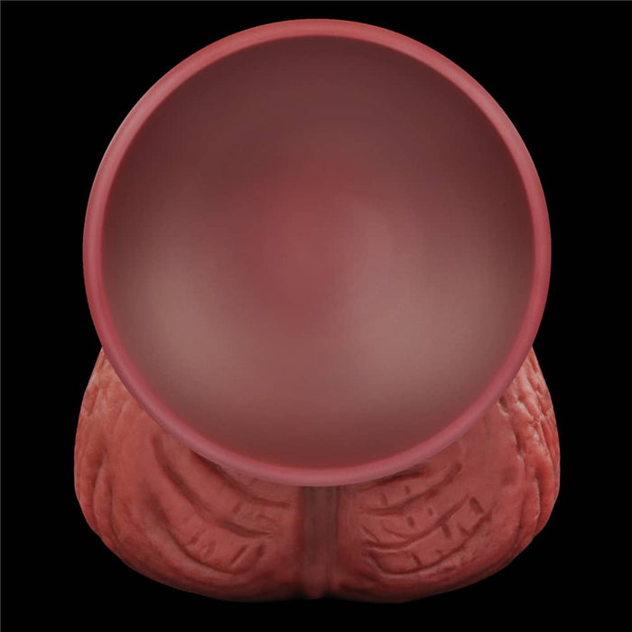 Dual Density Dildo | 9.5'' Dual Density Platinum Silicone Cock with Rope