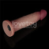 9" Vibrating Sliding Skin Pro II Silicone Dong