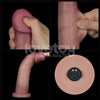 9" Vibrating Sliding Skin Pro II Silicone Dong