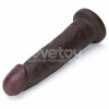 9" Vibrating Sliding Skin Pro II Silicone Dong Black