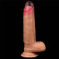 The add 1 inches flawless clear penis sleeve worn on dildo