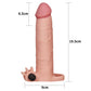 The size of the add 3 inches vibrating penis sleeve flesh 