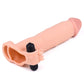 The add 3 inches vibrating penis sleeve flesh lays flat