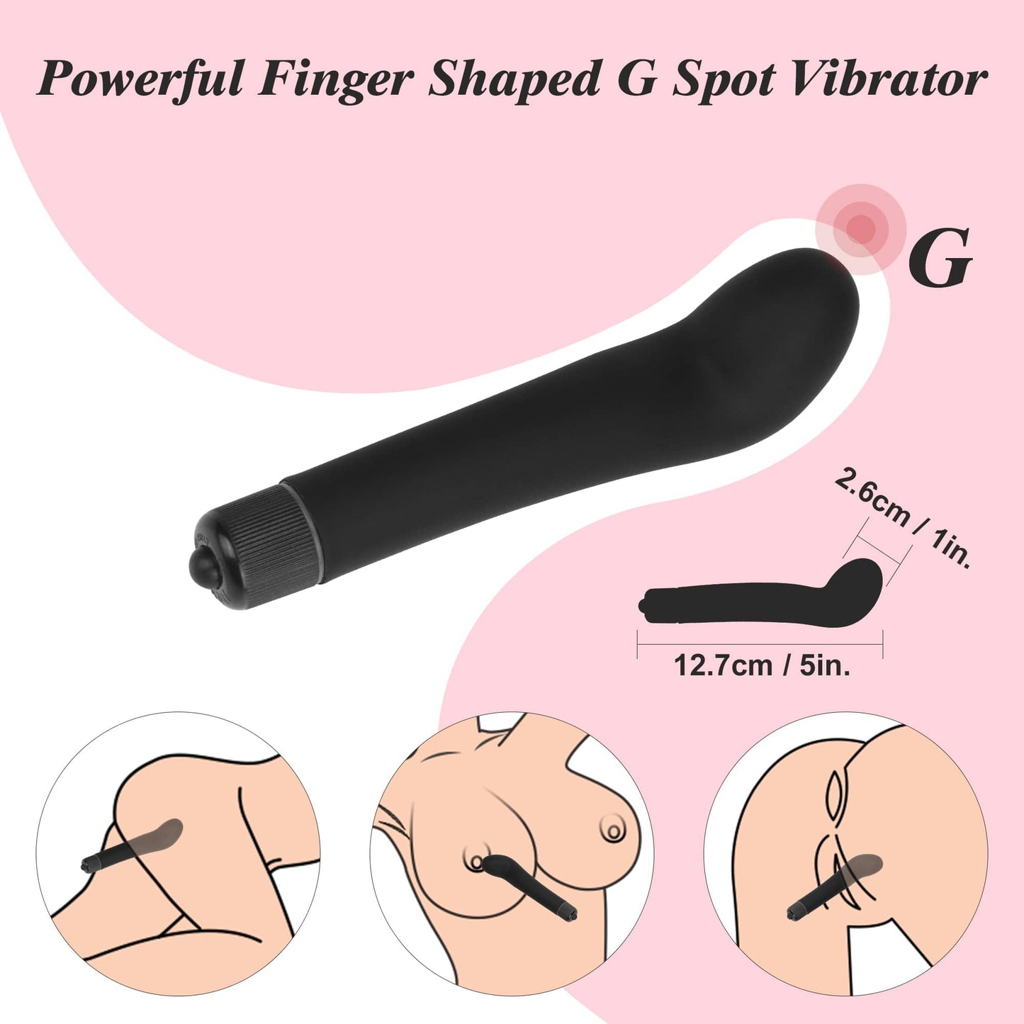 The size of the g spot vibrator of the bdsm bondage sets