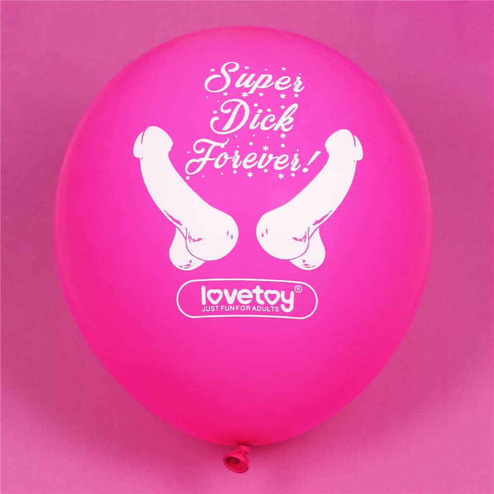 The pink bachelorette party ballons