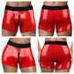 Men and women wear the red chic strap on shorts 