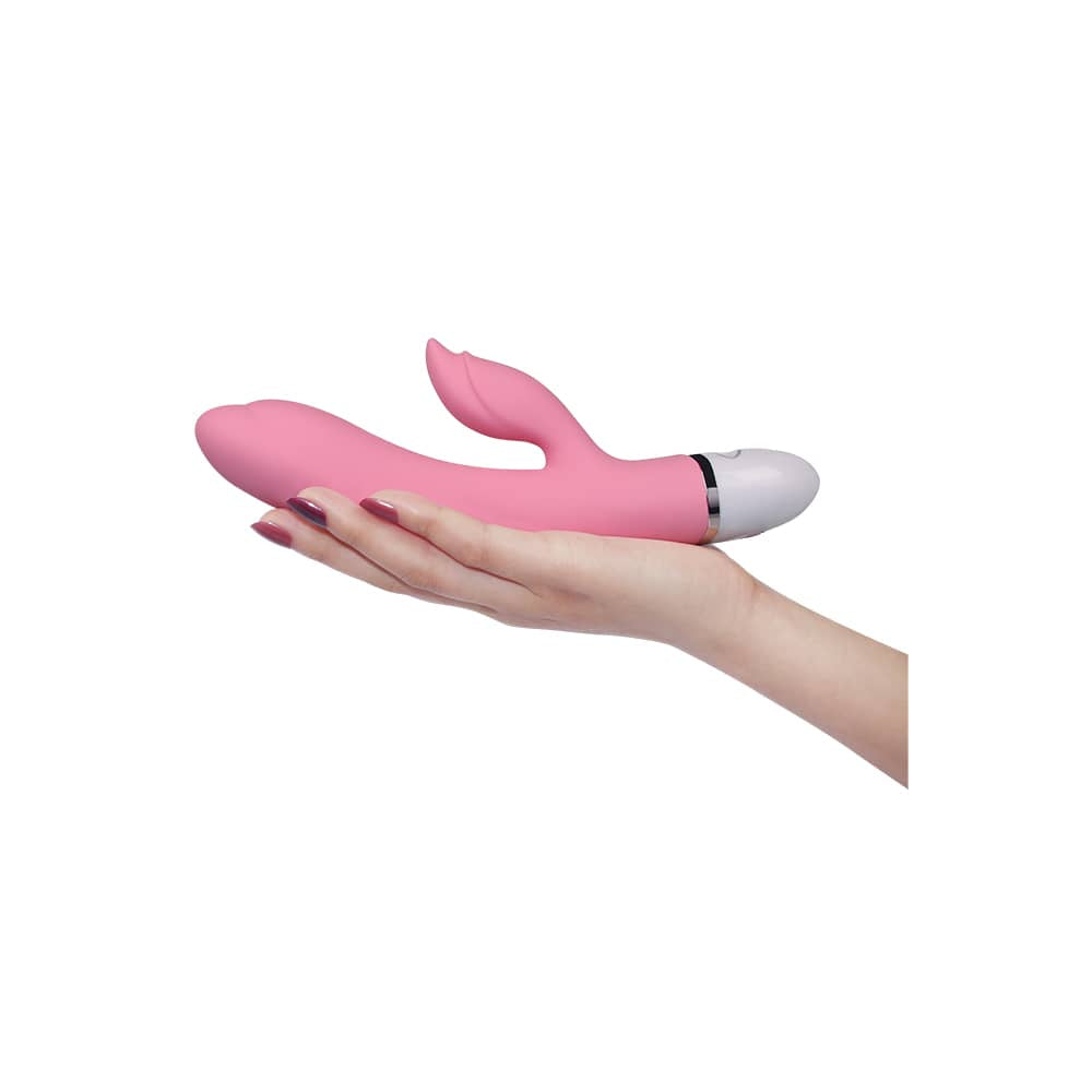 The dreamer ii rechargeable vibrator is on the palm