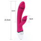 The size of the pink rechargeable vibrator