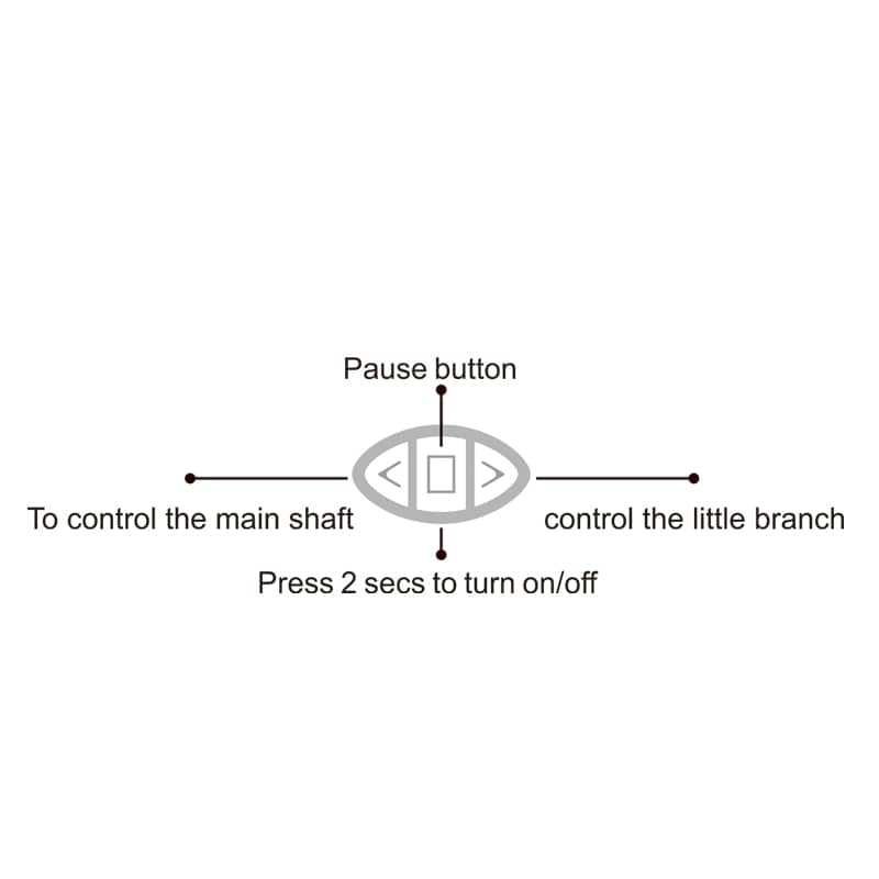 The power button of the pink rechargeable vibrator