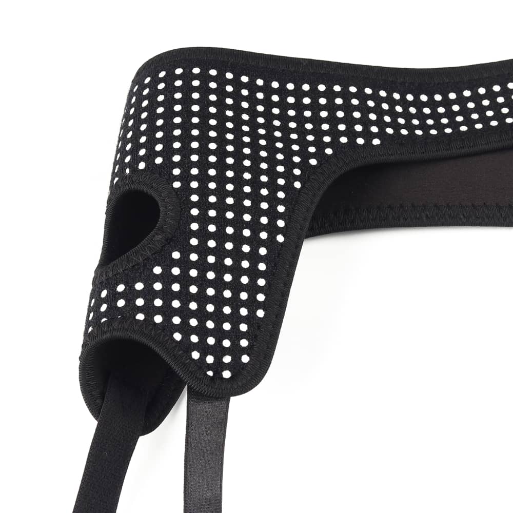 The polka dots pattern of the polka dots easy strap on harness