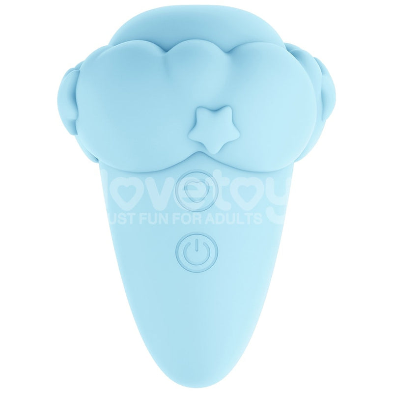 Flicker Rechargeable Vibrator - Light Blue
