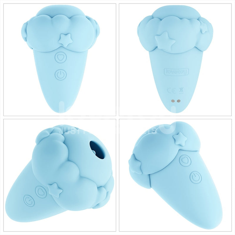 Flicker Rechargeable Vibrator - Light Blue